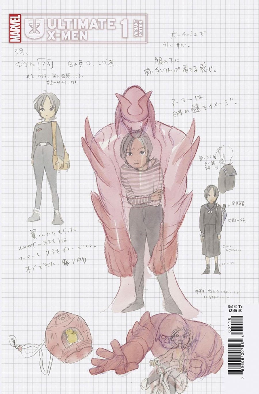 Ultimate X-Men #1 2024 Peach Momoko Design rapporto 1:10 Marvel Comics H01