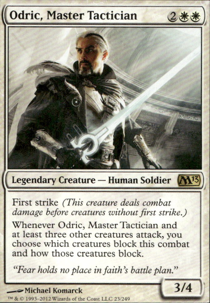 Odric, Master Tactician 23 Magic 2013 (M13) R LP Magic: The Gathering