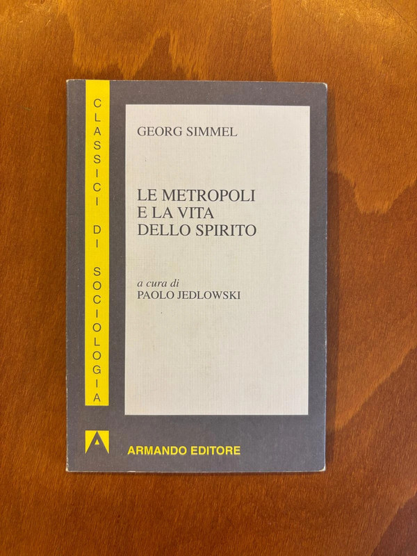 Le metropoli e la vita dello spirito di Simmel