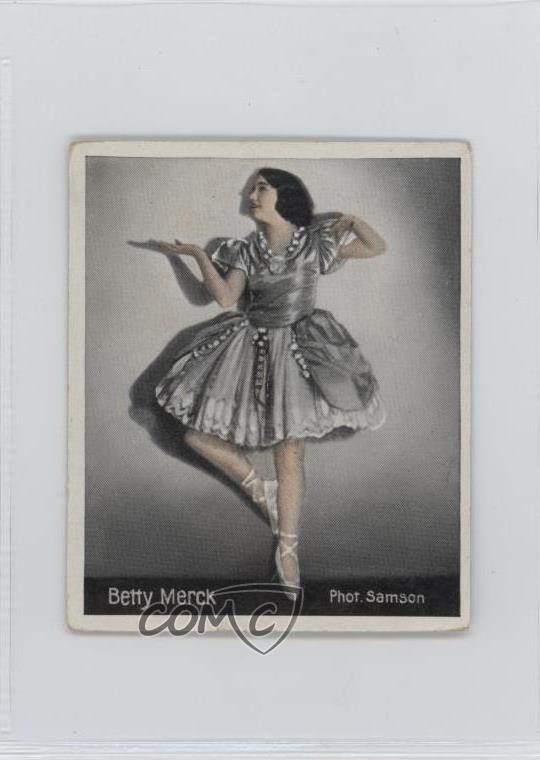 1934 Eckstein-Halpaus Die Tanzbuhnen der Welt Tobacco Betty Merck #33 0w6