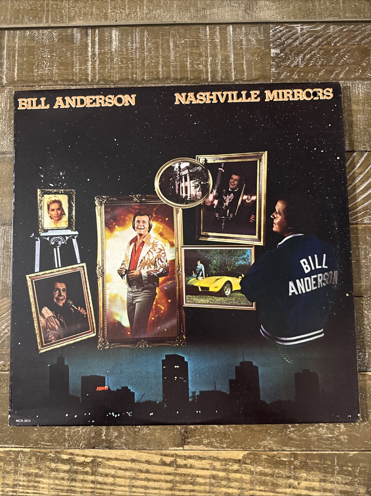 Bill Anderson Nashville Mirrors Vinyl LP Record Country Music