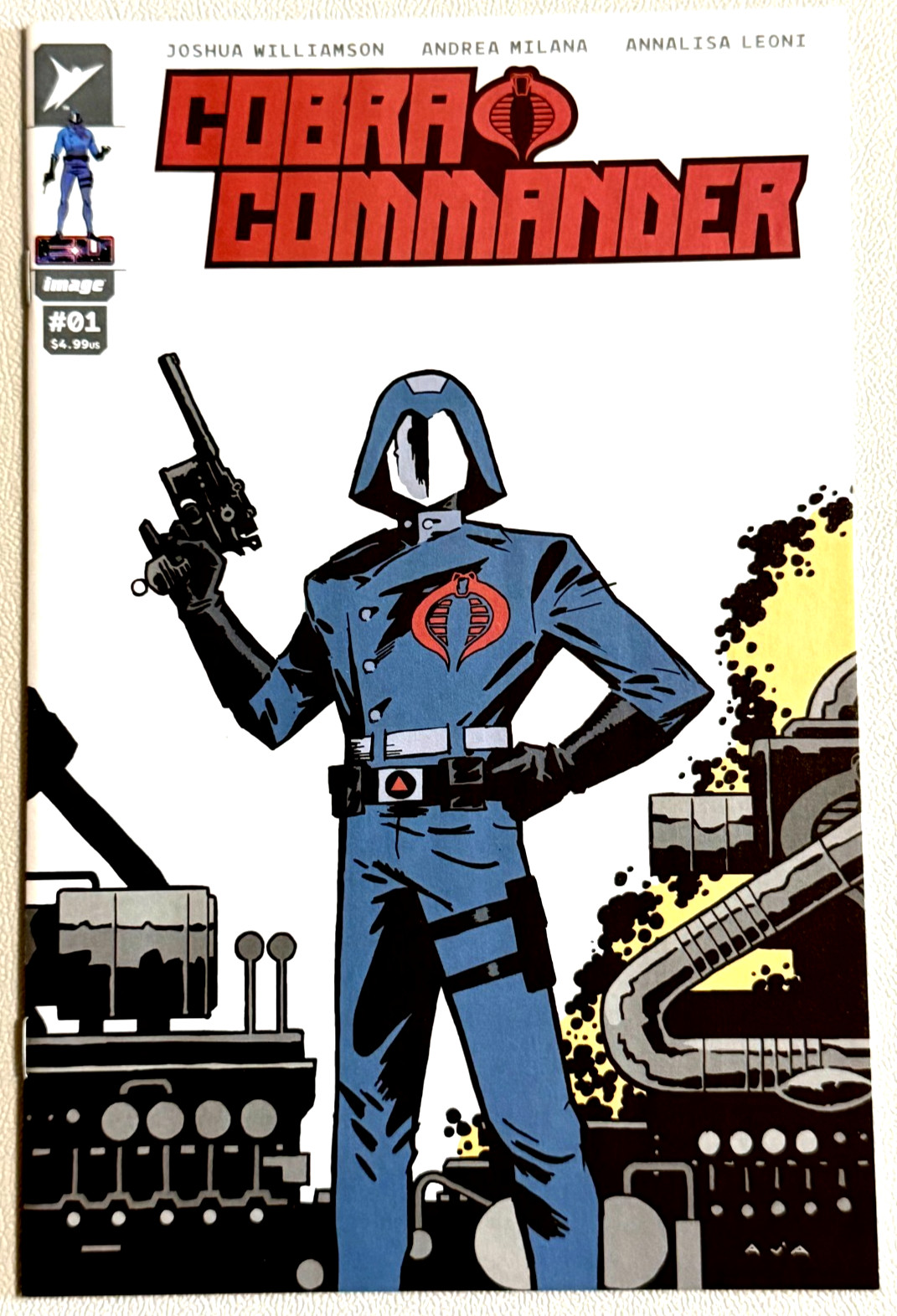 COBRA COMMANDER #1 DAVID AJA VARIANTE ENERGON UNIVERSE 2024 IMMAGINE GI JOE NM