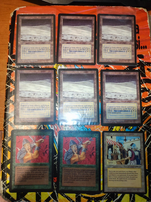 Set di 9 carte magic the gathering