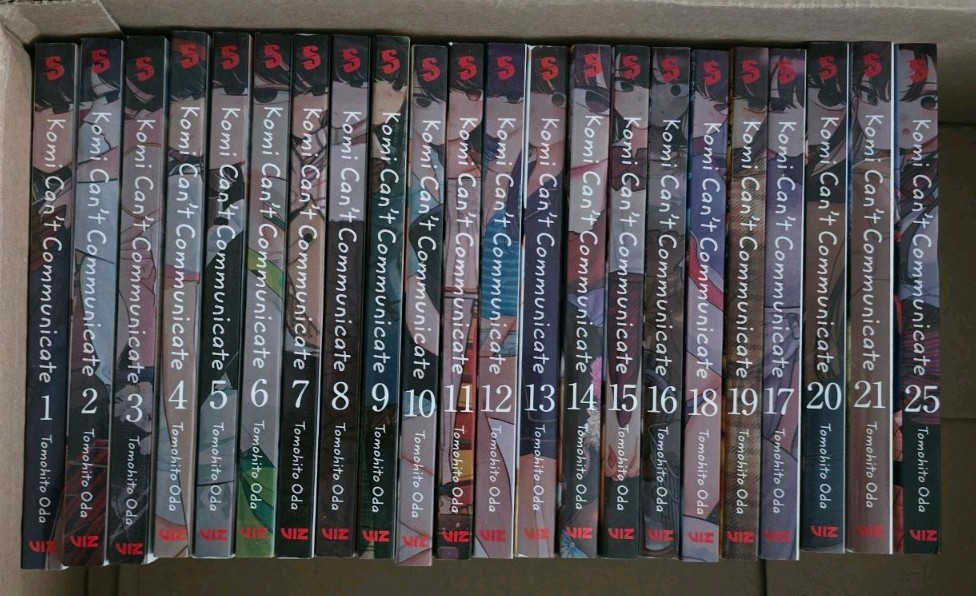 VIZ Komi Can't Communicate Manga Set Vol 1-21 Tomohito Oda Inglese SC