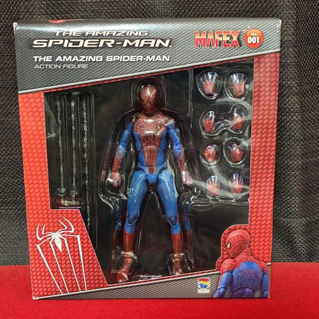 Medicom MAFEX No.001 The Amazing Spider-Man Action Figure Marvel 2013 mai aperto