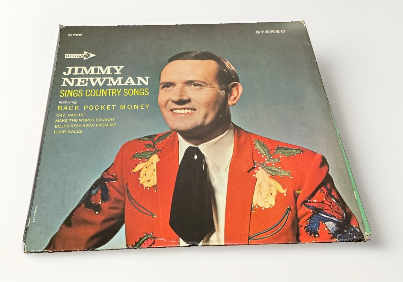 Vintage Jimmy Newman Sings Country Songs Vinyl Record Album LP Decca Records