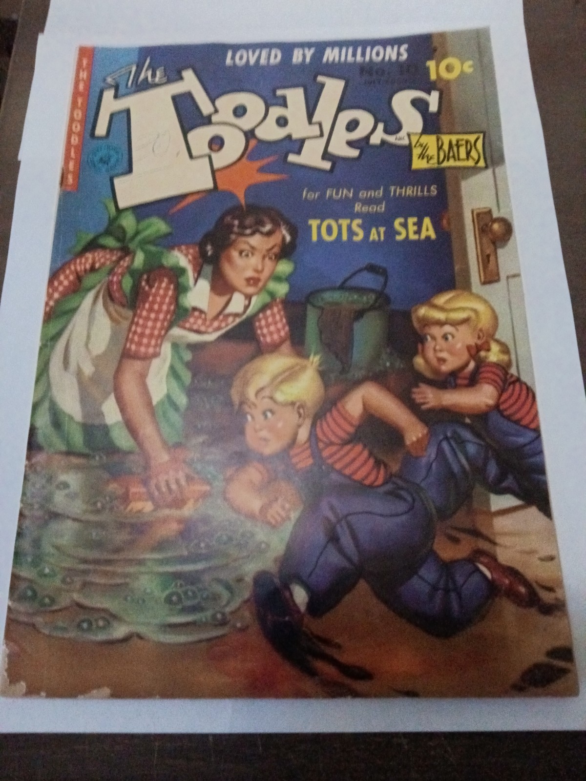 THE TOODLES TOTS AT SEA FUMETTO DEI BAERS RARO ETÀ DELL'ORO OTTIME CONDIZIONI