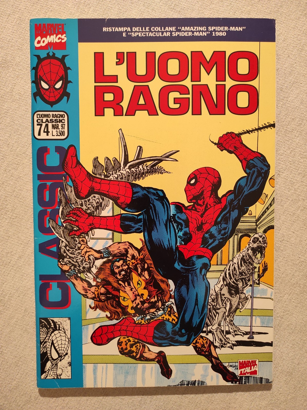 L'UOMO RAGNO CLASSIC N. 74 - MARVEL ITALIA - OTTIMO/EDICOLA