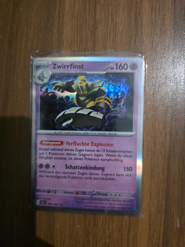 Pokémon Karte Zwirrfinst Holo