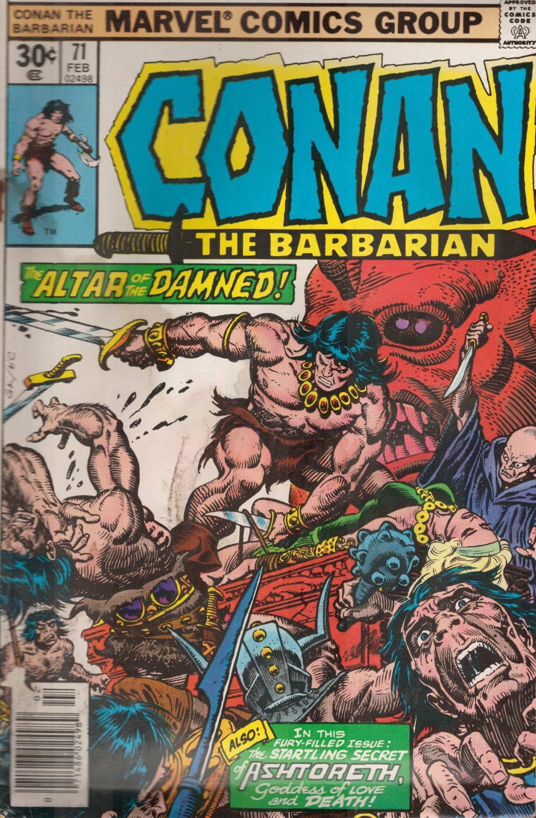 54243: MARVEL CONAN IL BARBARO #71 Grado G