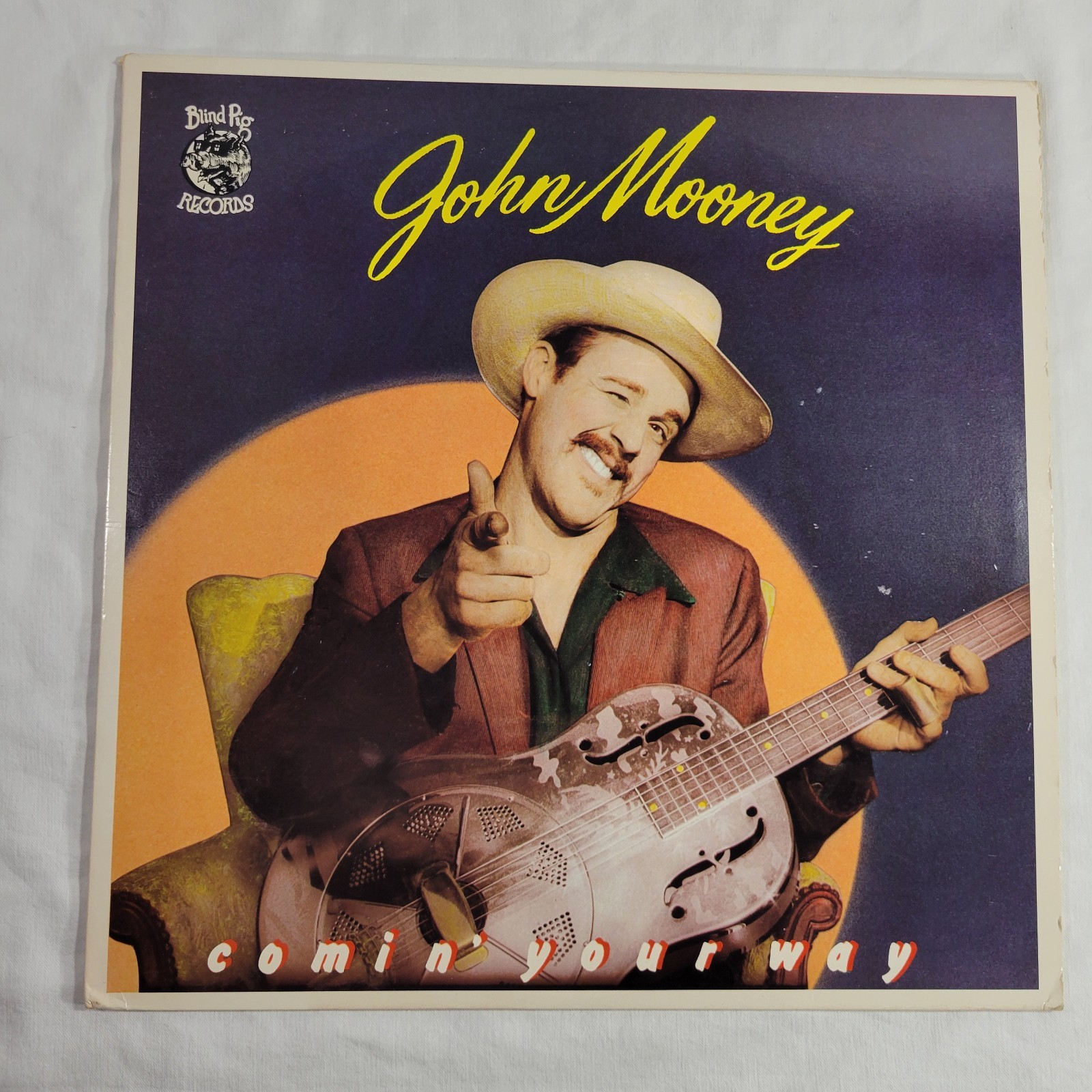 John Mooney Comin' Your Way Vinyl Record LP Blind Pig Records Blues Music