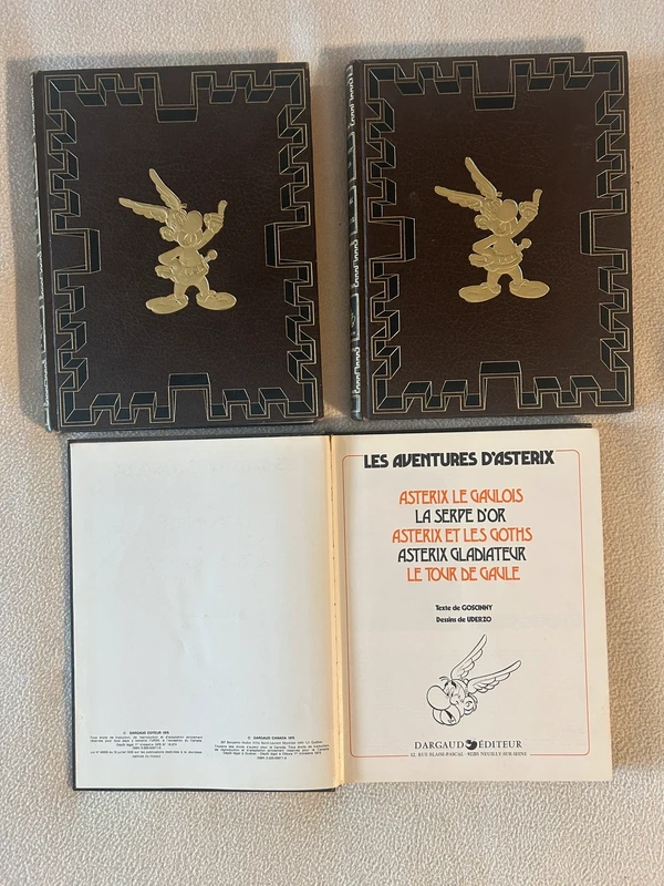 Lot de 3 volumes de la collection collector de luxe d'Astérix, éditions Dargaud en très bon état