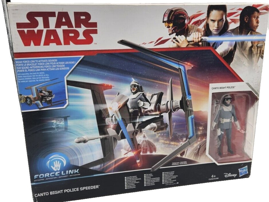 Star Wars Gli Ultimi Jedi Canto Bight Police Speeder e Set di Figure | Nuovo e Sigillato