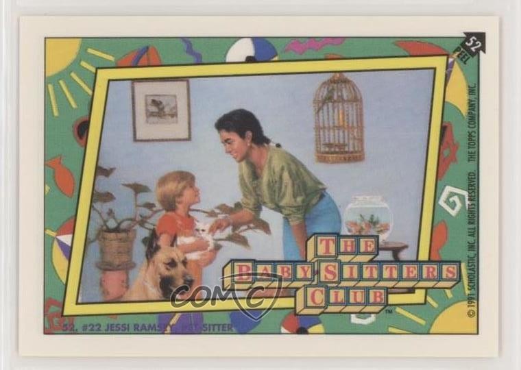 1991 Topps The Baby Sitters Club #22 Jessi Ramsey Pet-Sitter (Question #13) 0s5
