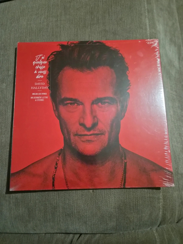 Vinyle 33T David Halliday  j ai quelque chose a vous dire