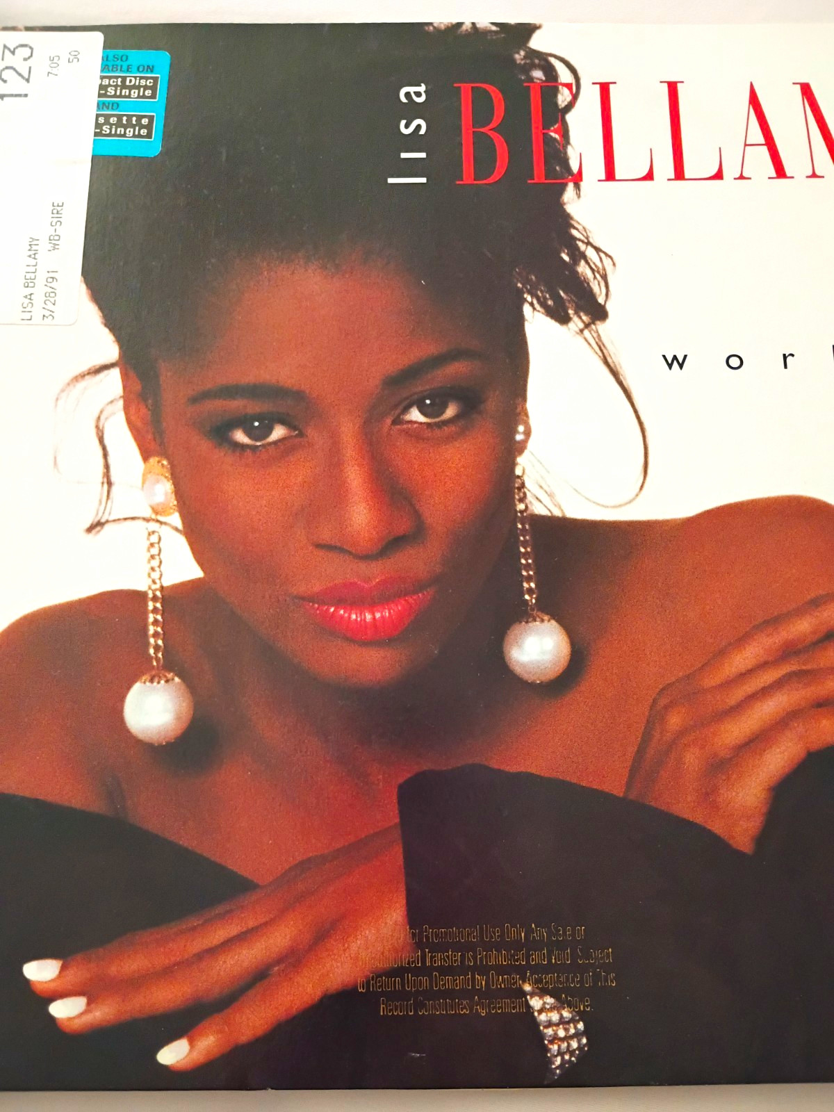 Lisa Bellamy Work It Sire 12" Promo Single 33 RPM Black Vinyl 1991 0-40010