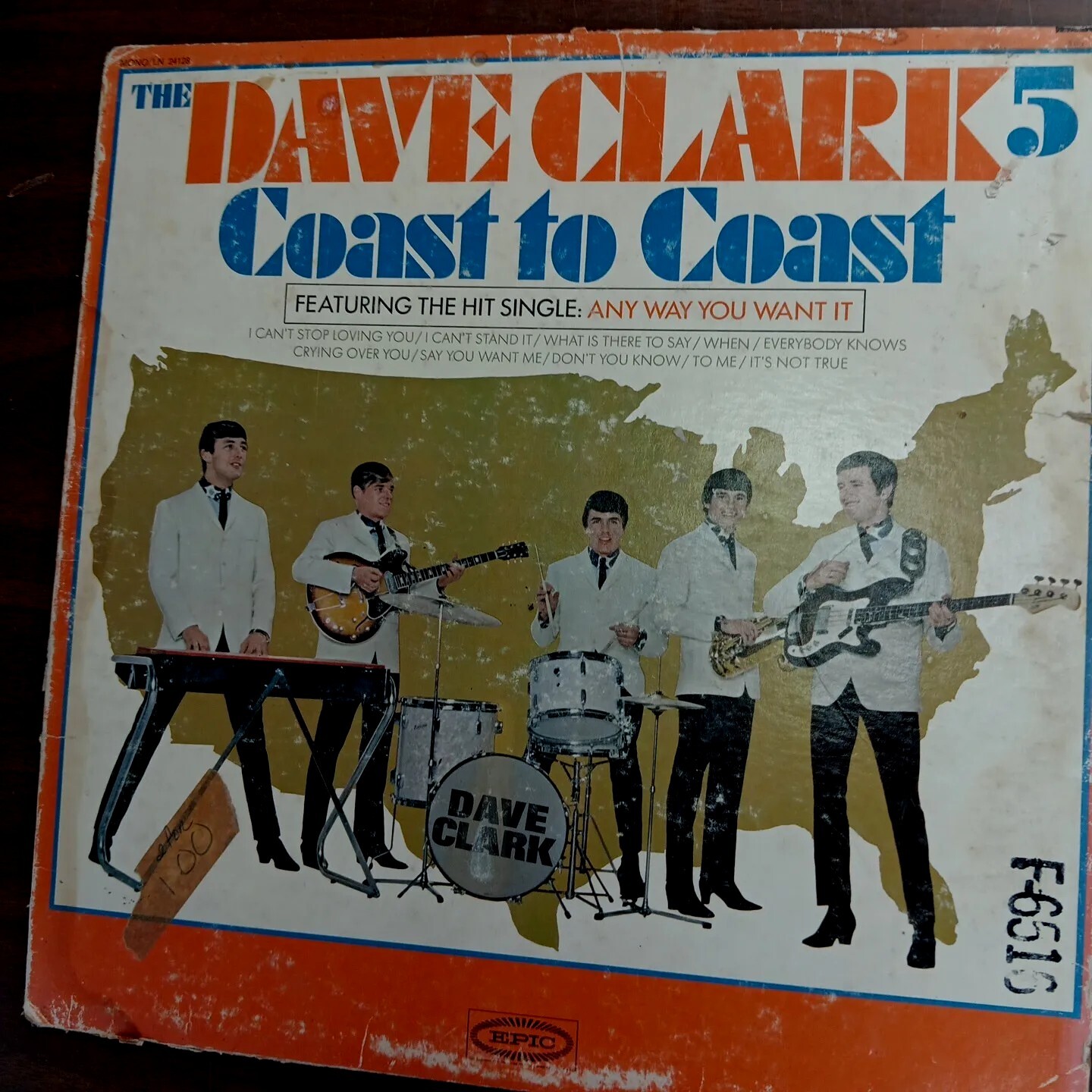 The Dave Clark Five  LP  Any Way U Want It  Coast to Coast  1965 Pitman Mono G+