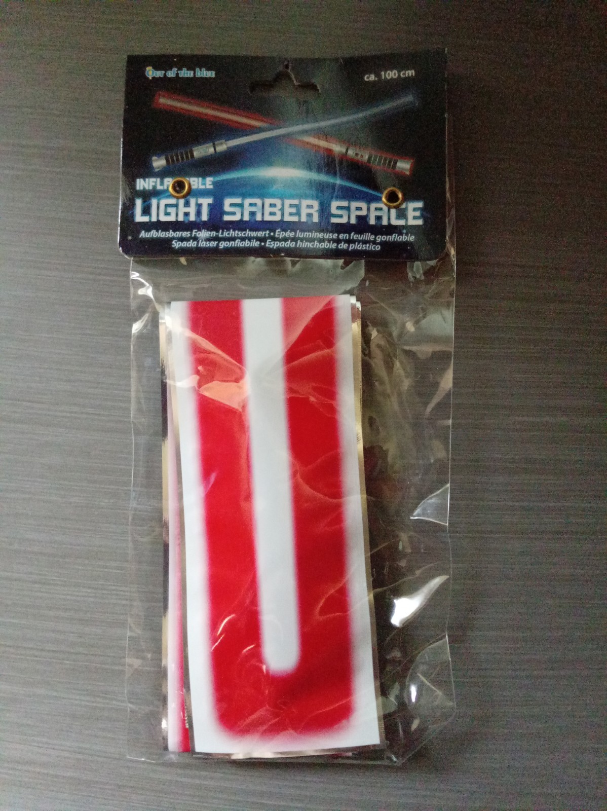 Sciabola luminosa gonfiabile rossa a vela nuova