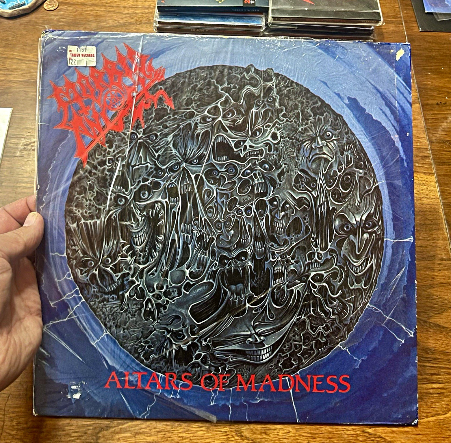 Morbid Angel Altars of Madness 1st press Earache 1989 UK Vinyl LP 33 RPM MOSH 11
