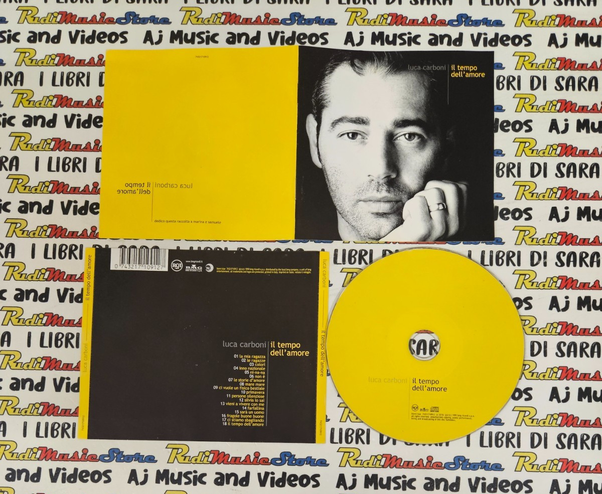 CD LUCA CARBONI il tempo dell'amore 1999 italy RCA-BMG 74321710912 (CI11)