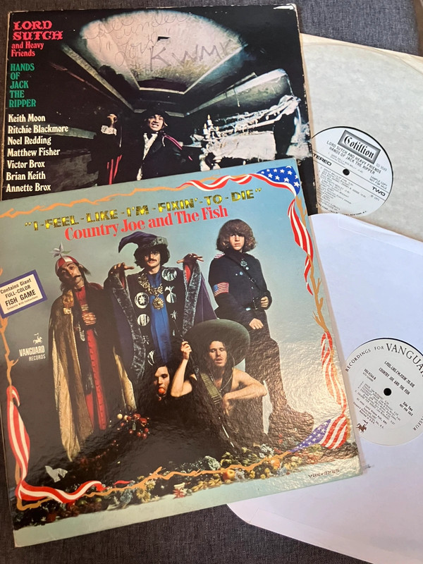 LOT 2X Promo WL Lord Sutch/ Country Joe