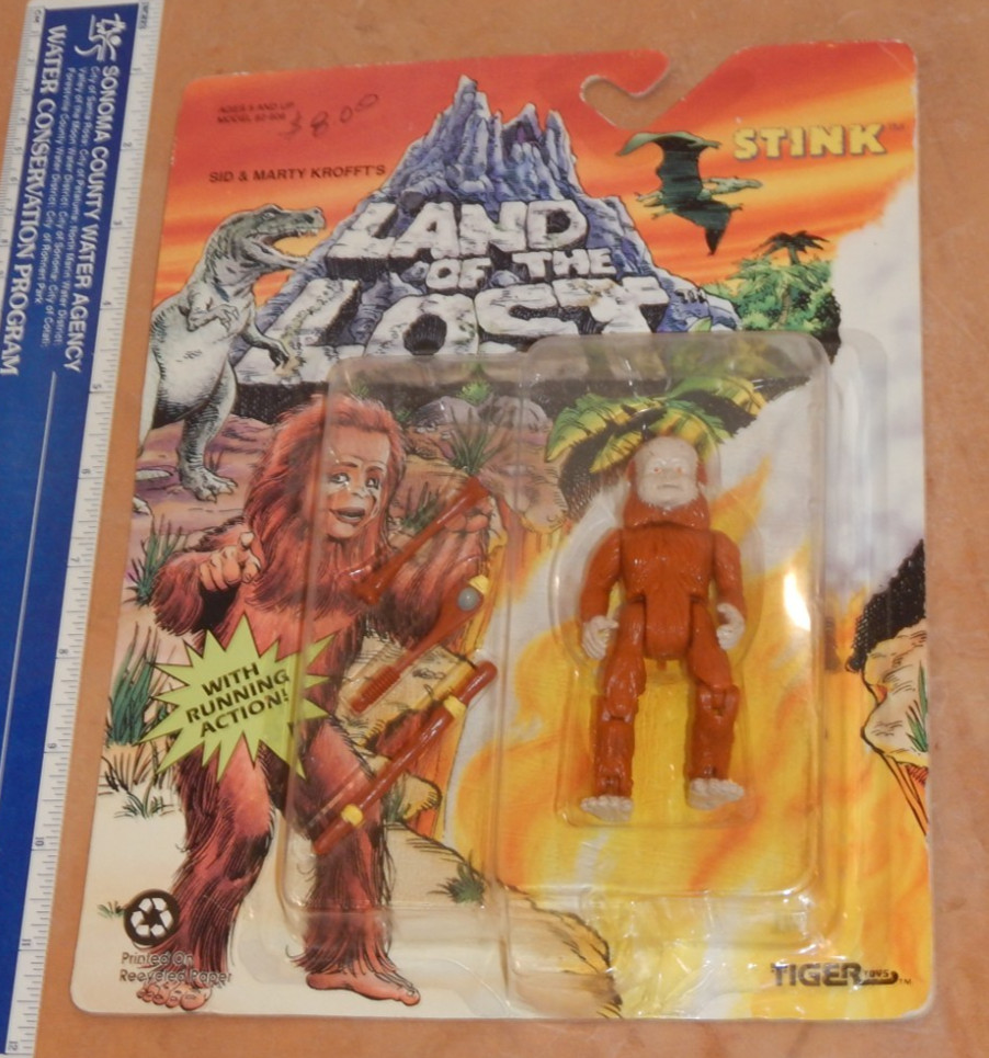 1992 TIGER TOYS TERRA DEI PERDUTI - PUZZA - ACTION FIGURE, NOS, SIGILLATO in fabbrica