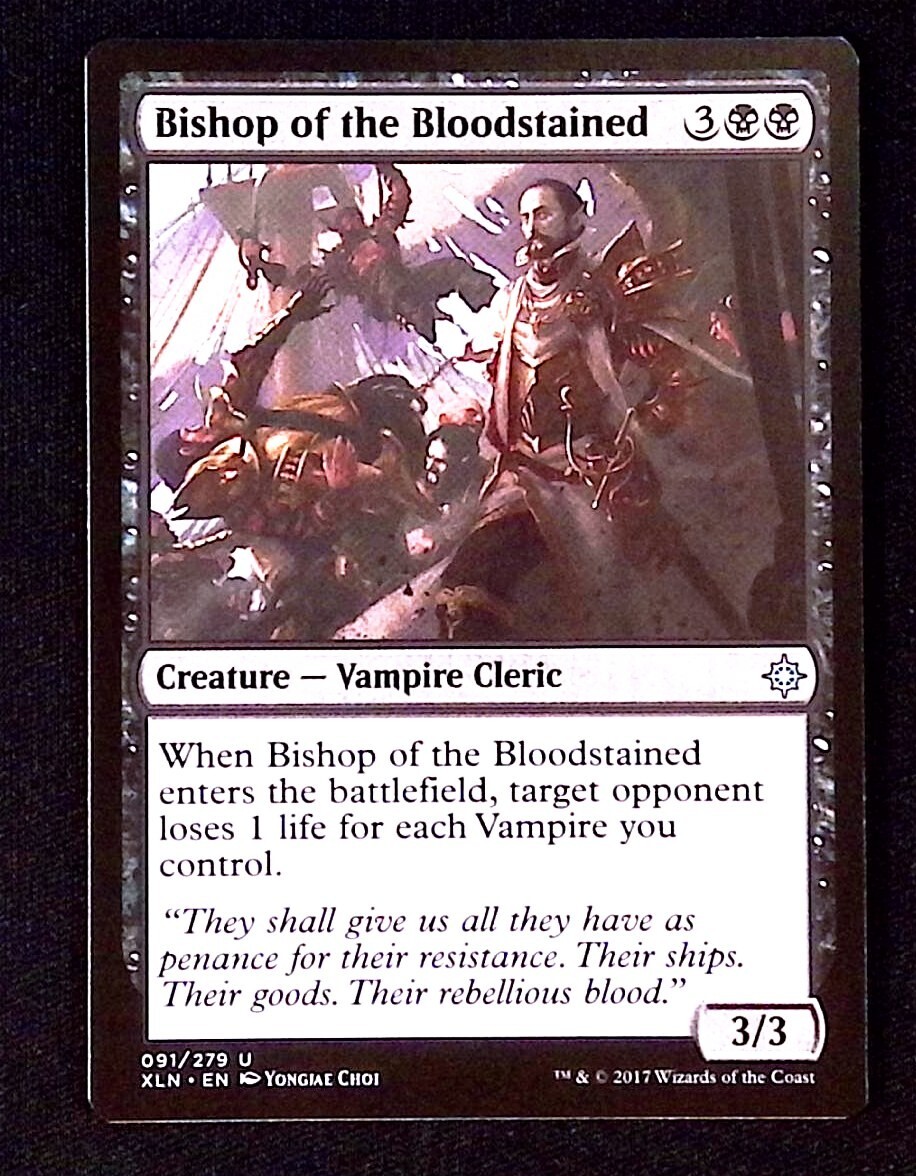 Bishop of the Bloodstained Magic the Gathering Chierico Vampiro Non Comune Ixalan 