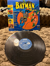 Dan & Dale Batman and Robin 12" Black Vinyl LP 33 RPM Tipton 1966 78002