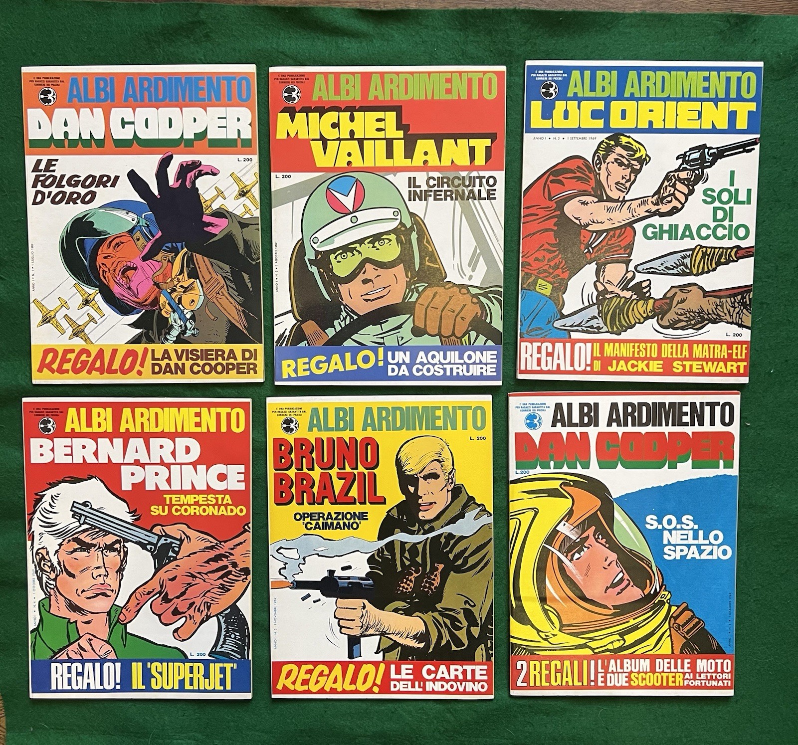 ALBI ARDIMENTO Lotto 30 Albi con Gadget 1969-1971