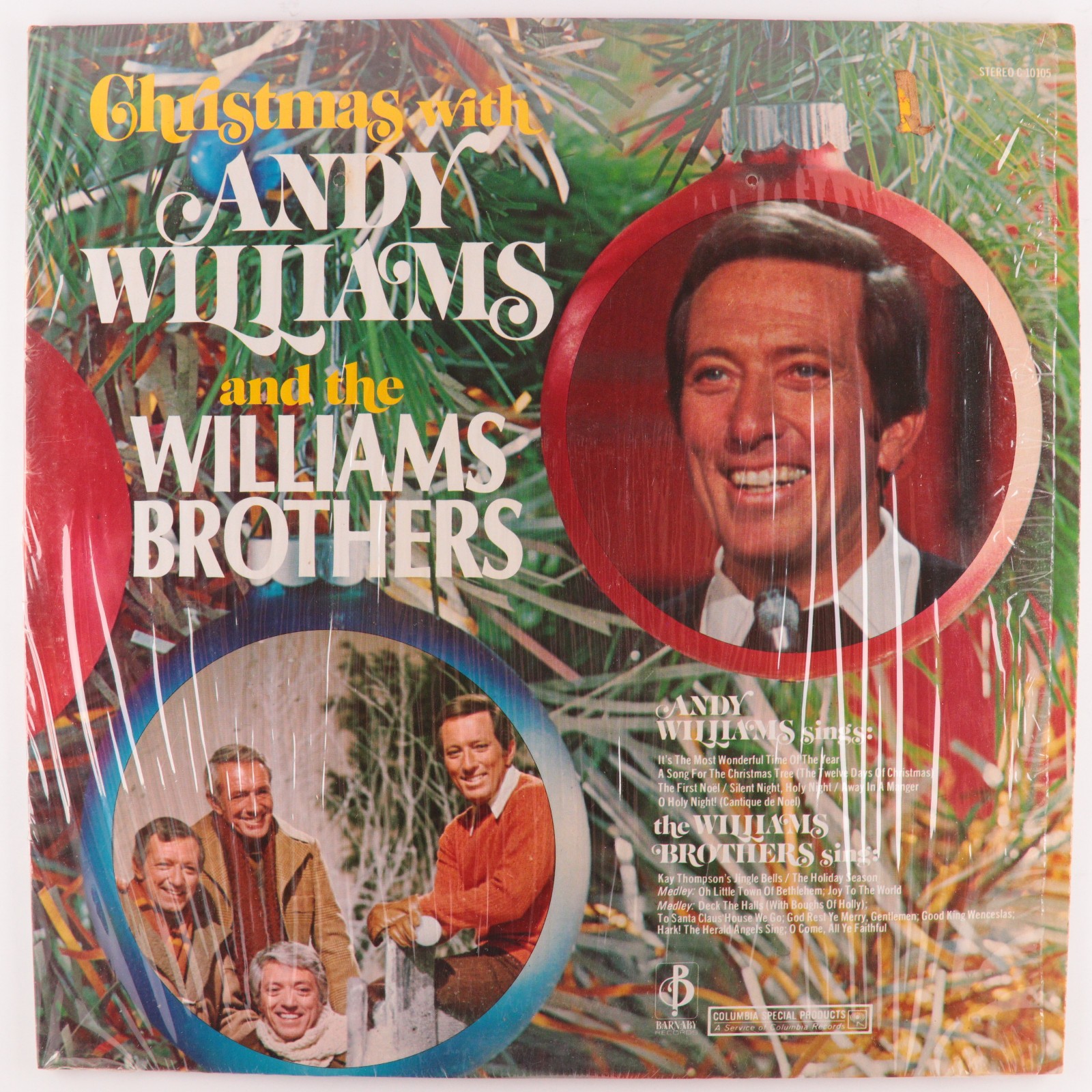 Christmas With Andy Williams And The Williams Brothers 12" LP Vinyl Record READ