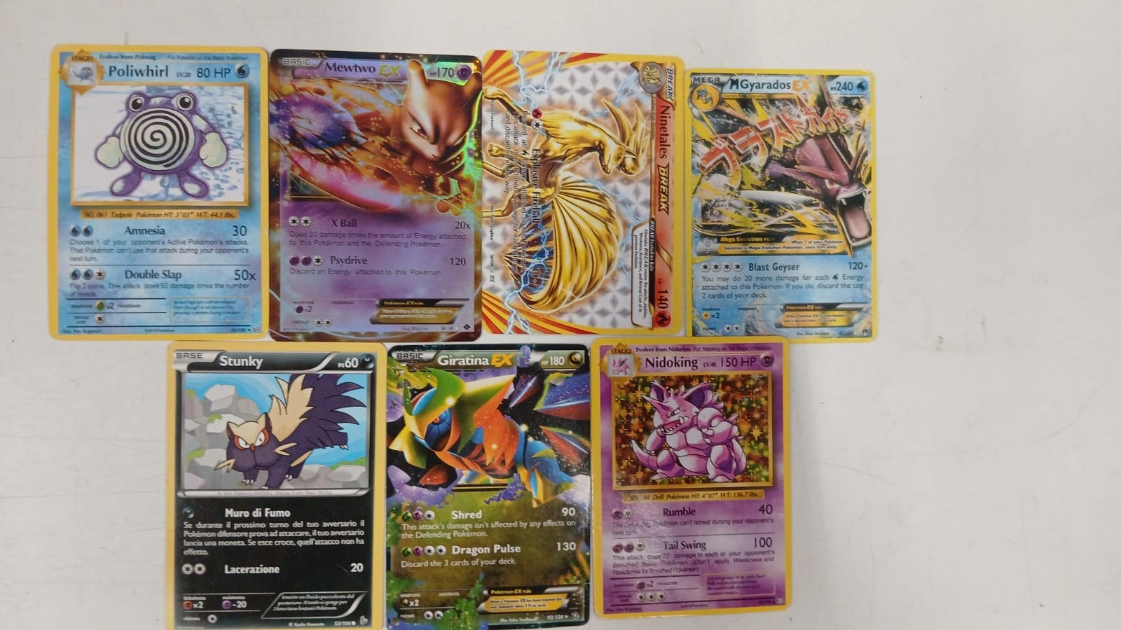 Carte Pokemon - Lotto 7 carte
