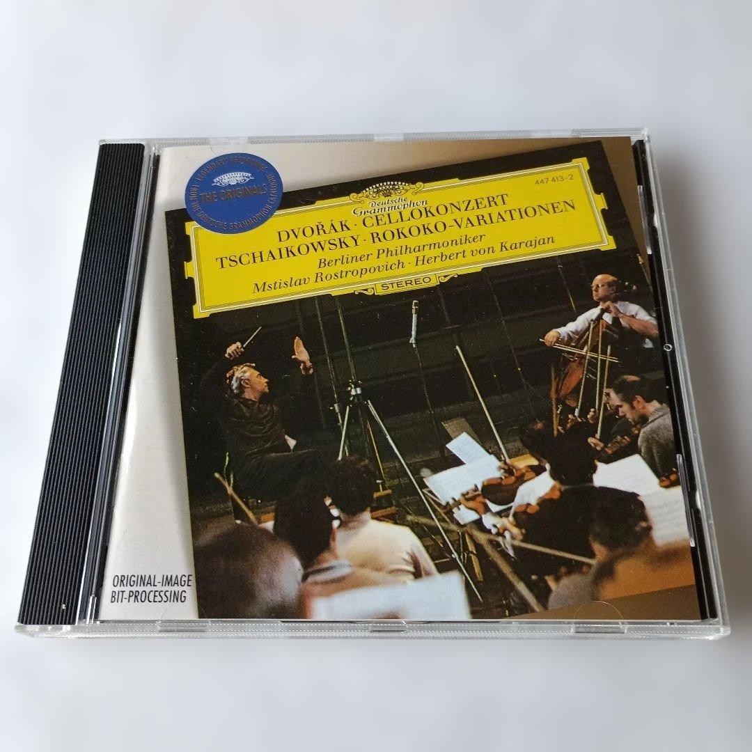 Cd Tchaikovsky Dvořák Rostropovich Karajan Cello Concerto, Etc. Used Condition X