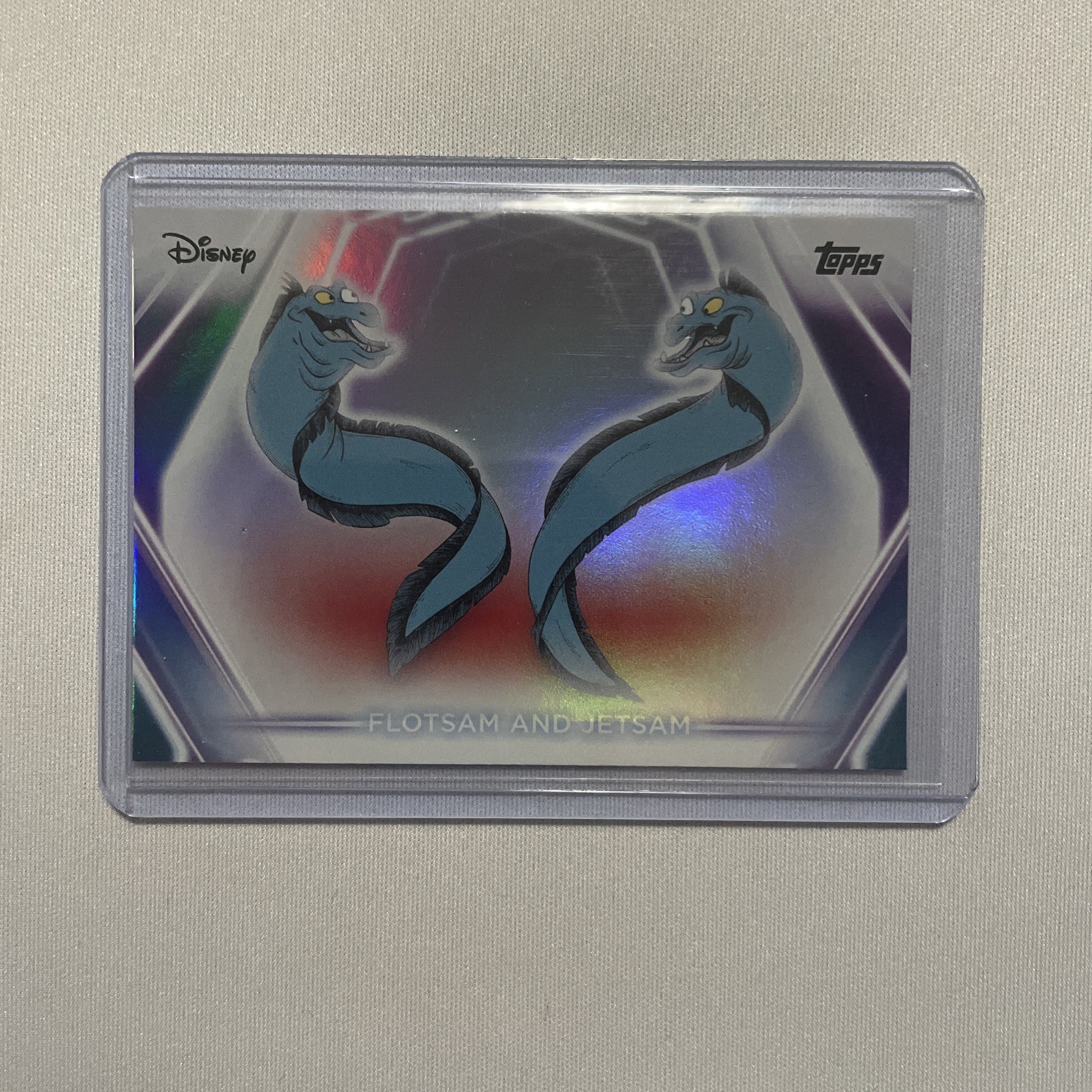2026 TOPPS DISNEY NEON RAINBOW FOIL CARD LA SIRENETTA FLOTSAM JETSAM #179