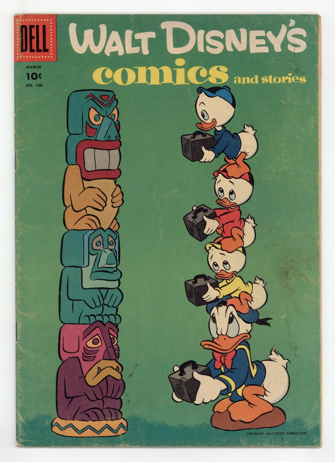 Walt Disney's Comics and Stories #186 VG 4.0 1956 Low Grade