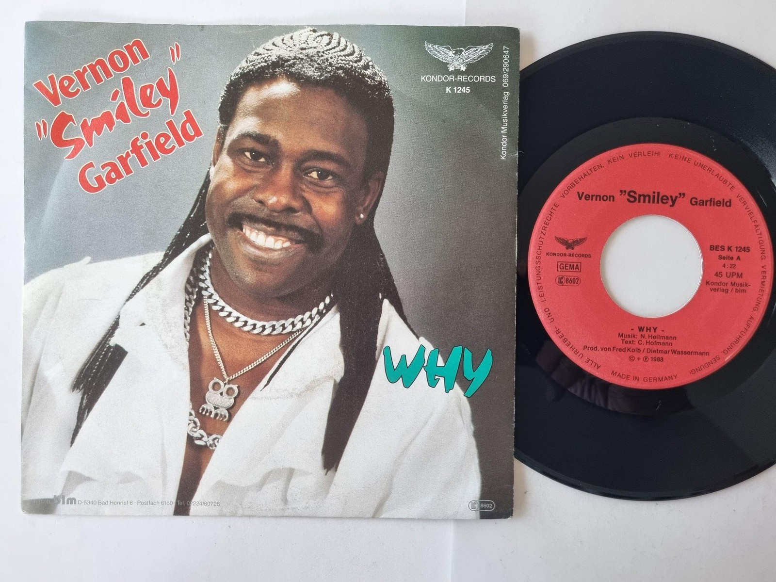 Vernon "Smiley" Garfield - Why 7'' Vinyl Germany