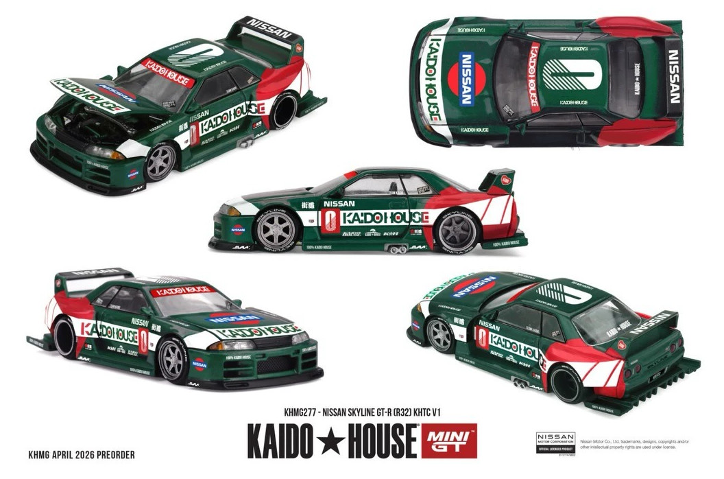 Kaido House Mini GT 1/64 Nissan Skyline GT-R R32 KHTC preordine