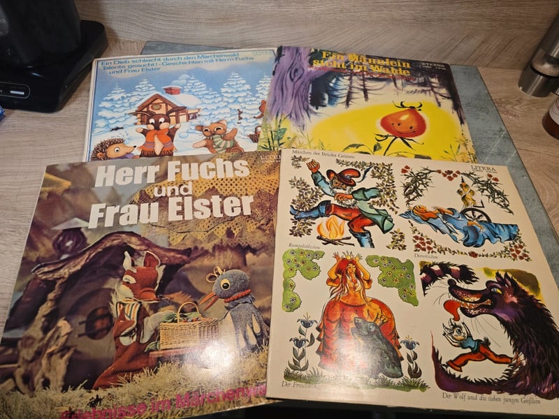 4 Märchen Schallplatten vinyl Sammlung konvolut