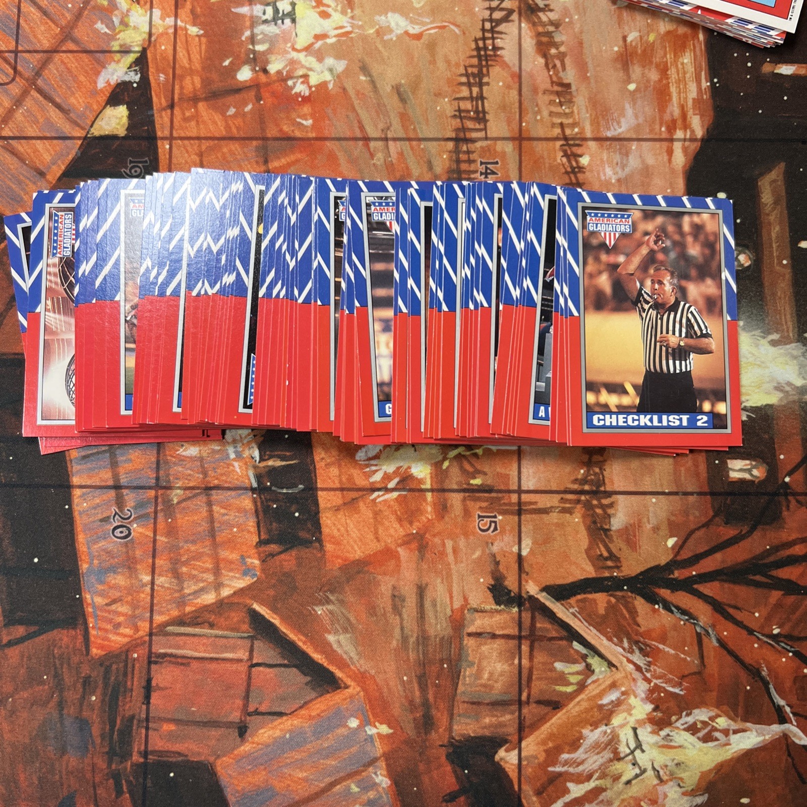 1991 The American Gladiators Topps Trading Cards set quasi completo