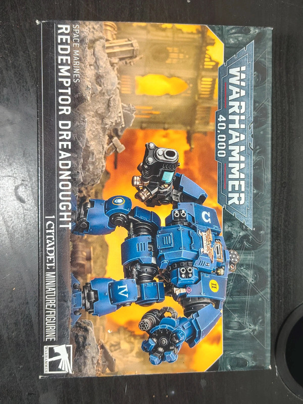 Primaris Redemptor Dreadnought just the box and instructions warhammer 40k