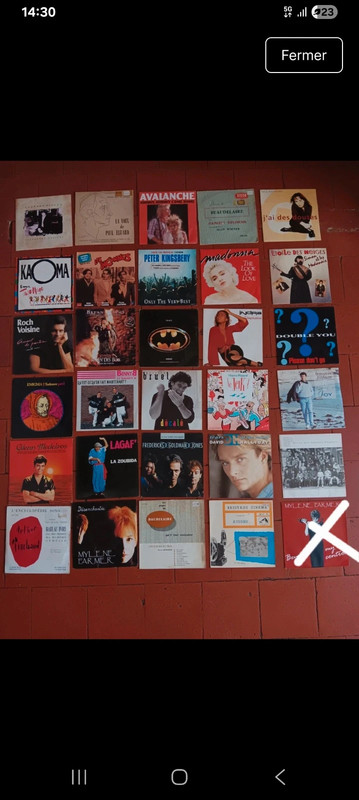 45 tours lot vinyles