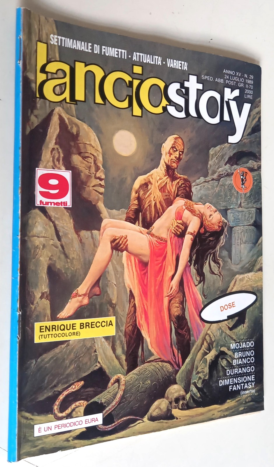 LANCIOSTORY N. 29 -24/7/1989 -inserto Dimensione Fantasy/Roberto Baggio - Eura