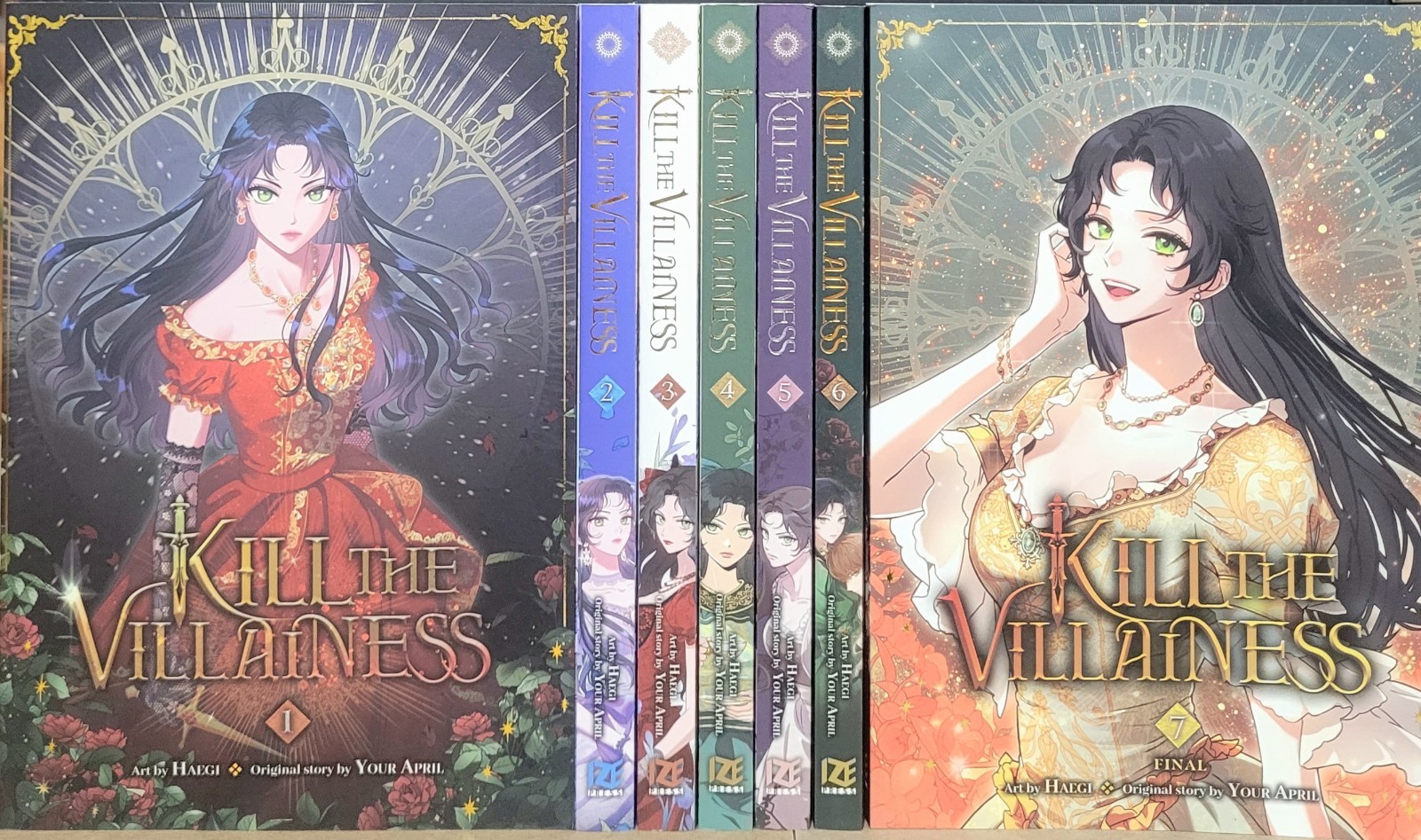 Kill the Villainess Manga Volumi 1-7 Nuovo In Inglese IZE Stampa Full Color 
