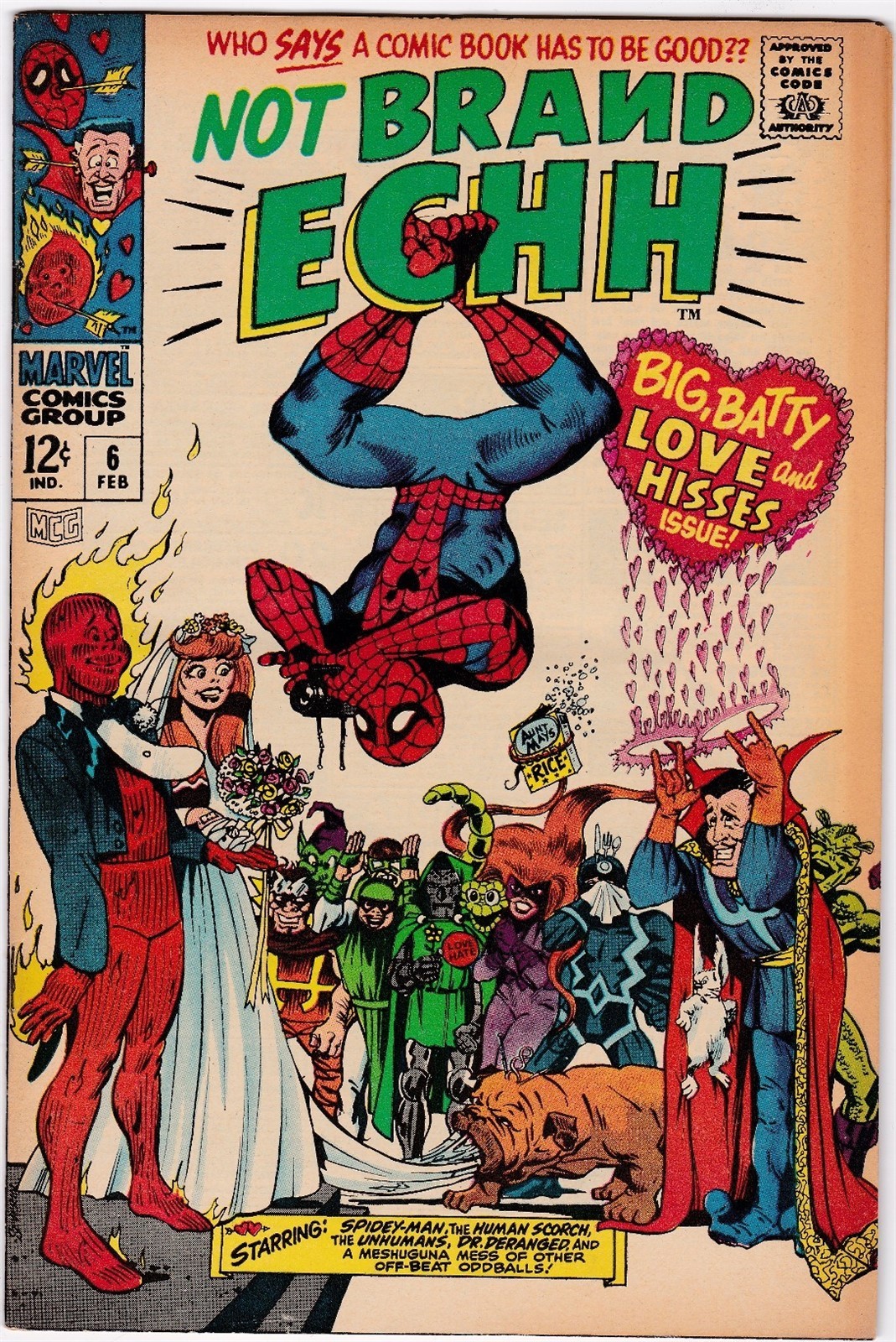 NOT BRAND ECHH #6, FEBRUARY 1968!! FINE CONDITION! MARVEL SILVER AGE CLASSIC!