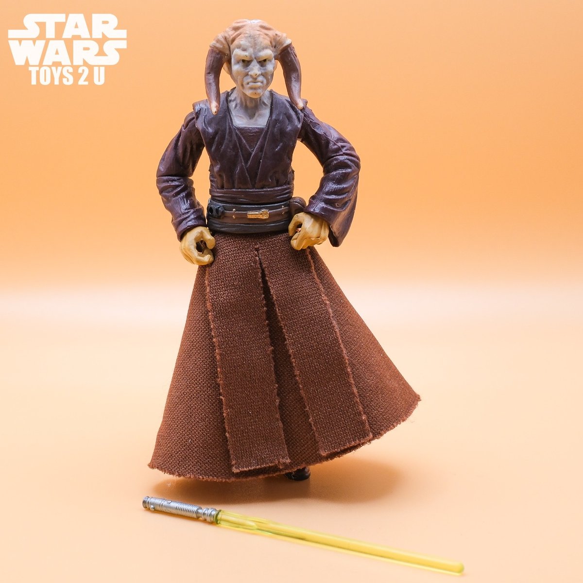 FIGURINA STAR WARS SAESEE TIIN (JEDI KNIGHT) 3,75" 2005 COLLEZIONE ROTS