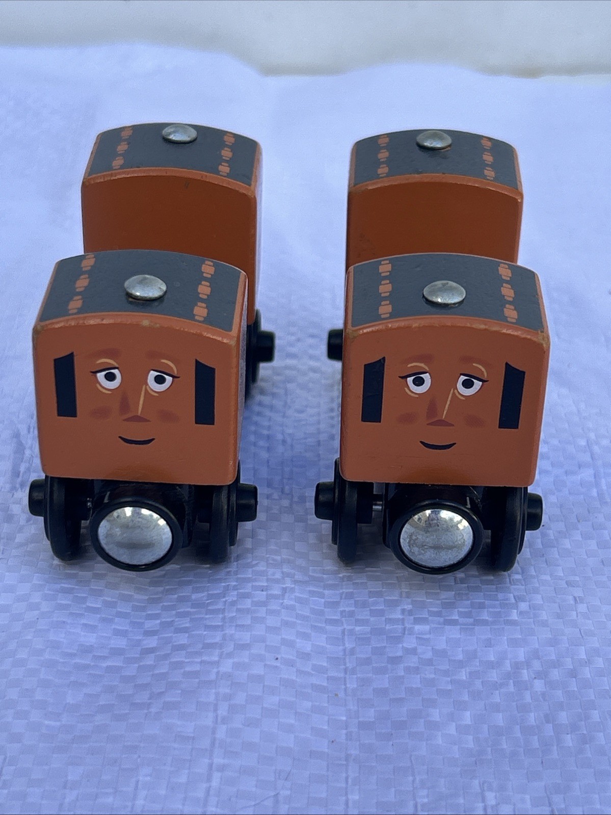 Thomas The Tank Engine & Friends Wood Wooden Train ANNIE & CLARABEL FISHER PRICE