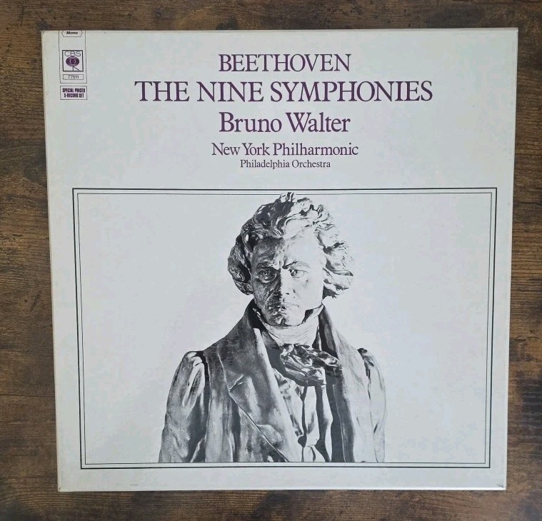 BEETHOVEN  Complete Symphonies- BRUNO WALTER - NY Philharmonic 5LP CBS BOX Set