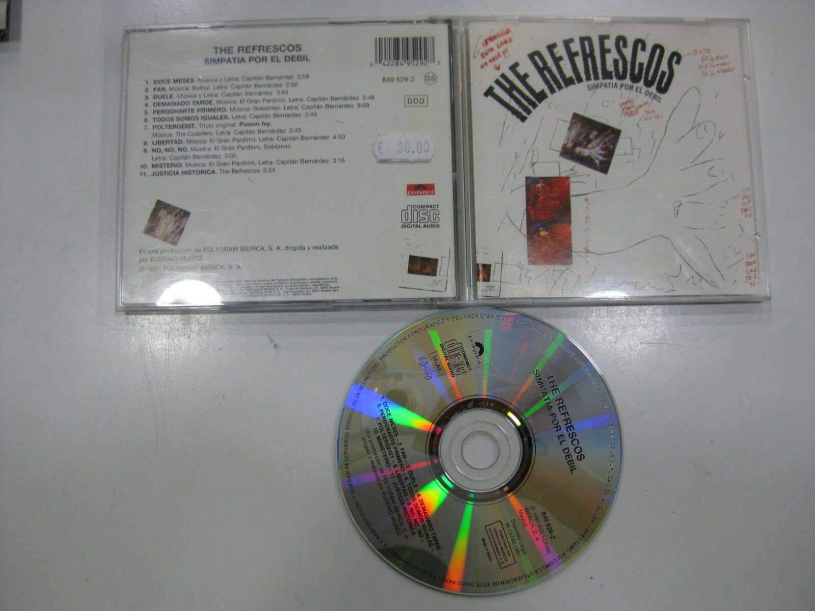 I Rinfreschi CD SPAGNOLO SIMPATIA PER IL DEBILE 1991