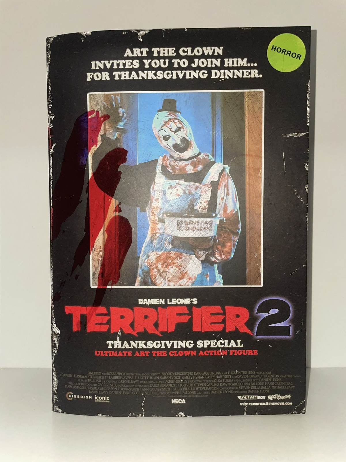 NECA Ultimate Art the Clown Thanksgiving Special Terrifier 2 BRAND NEW sealed