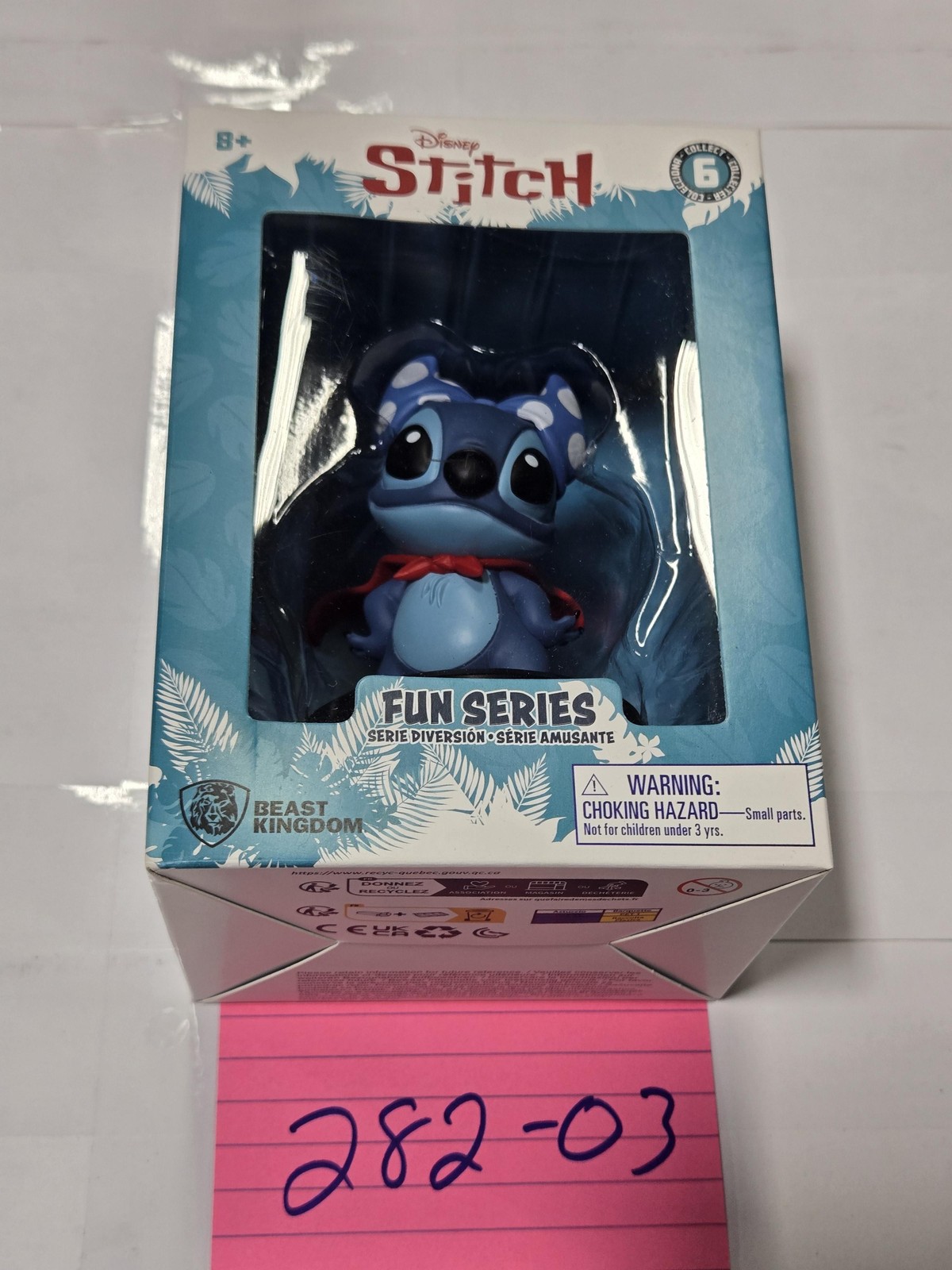 Disney Stitch Lilo & Stitch Fun Series Figure Beast Kingdom giocattolo in scatola blu nuovo
