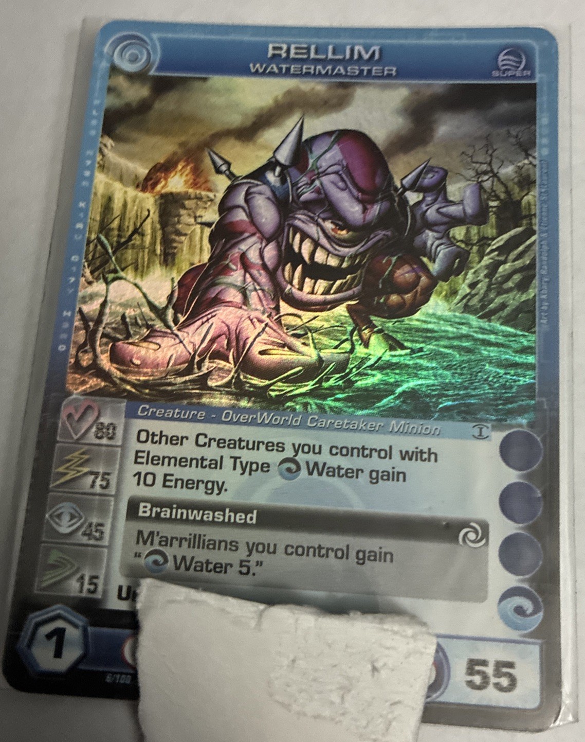 Chaotic Super Rare Creature Overworld Rellim Watermaster 80/75/45/15/55